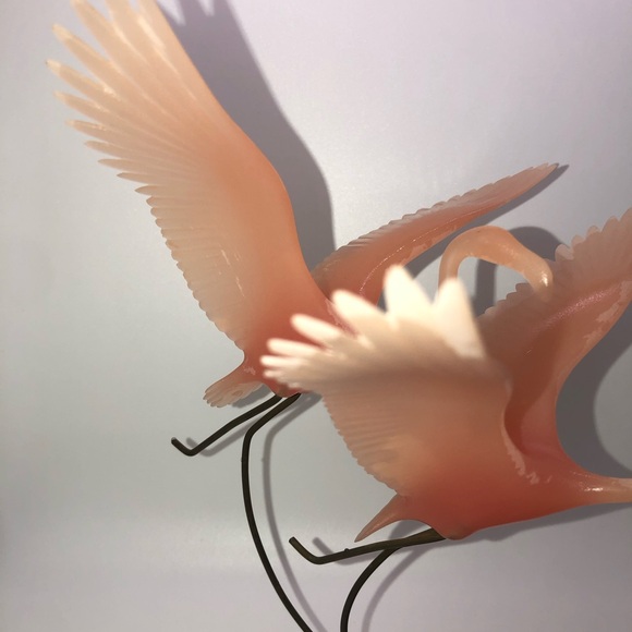 Vintage John Perry Mooon Egg Pink Flamingos 1985 - Picture 5 of 11